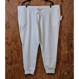 NWT Amazon Essentials Sweatpants Women's XXL Ivory Athleisure Loungewear Active